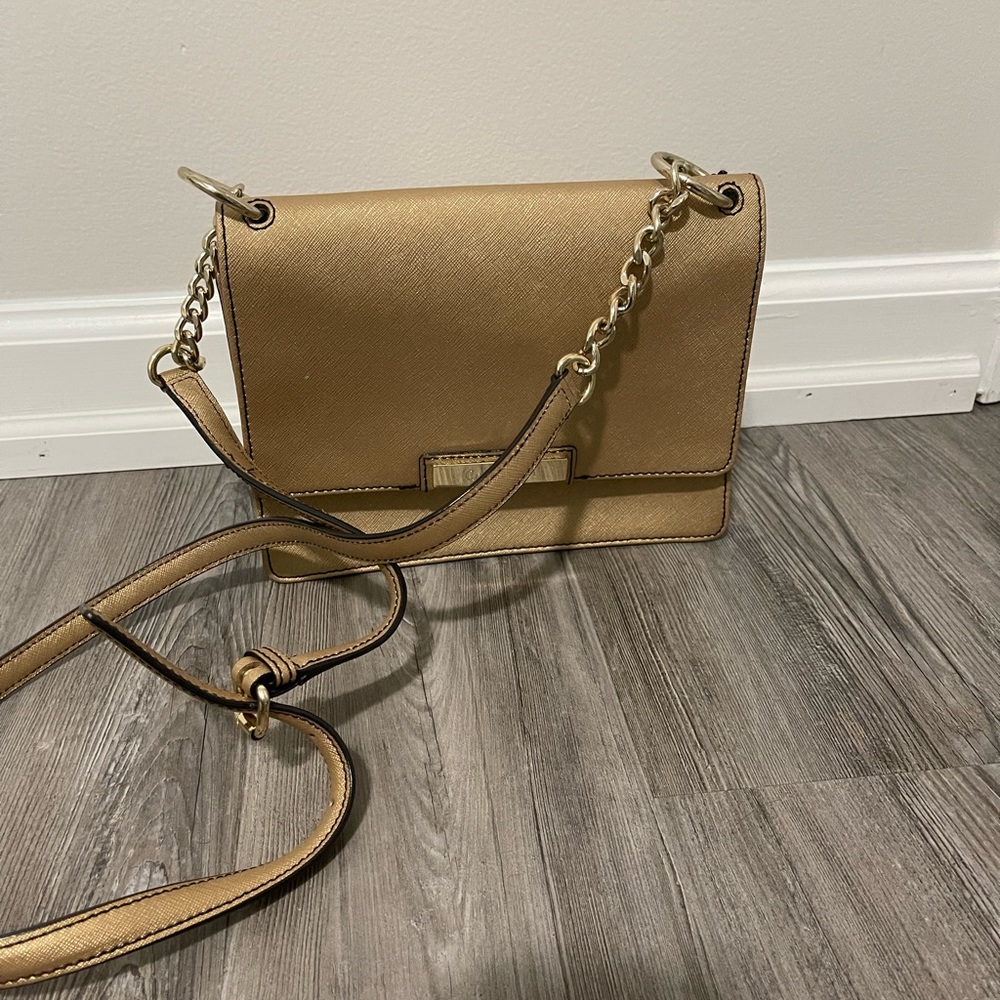 Calvin Klein cross-body bag. Rusty gold color. - Picture 5 of 5